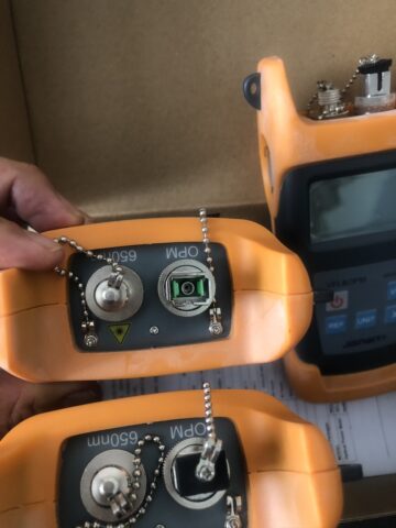 Máy đo công suất quang 2 cổng Pin Sạc